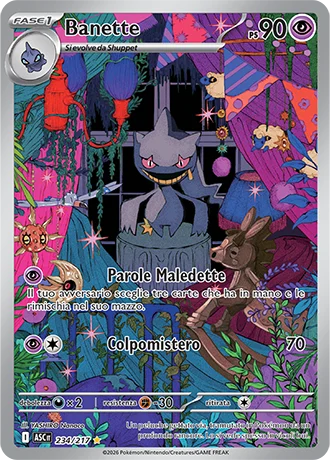 Banette Ascesa Eroica carta Pokémon italiana IR