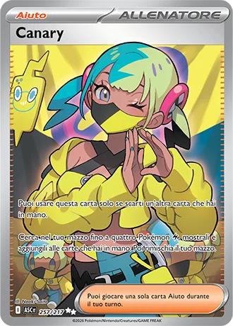 Canary Ascesa Eroica carta Pokémon italiana UR