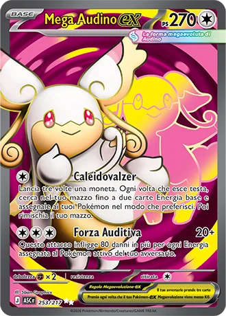 Mega Audino ex Ascesa Eroica carta Pokémon italiana UR