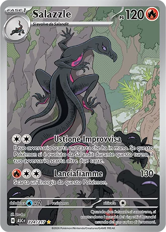 Salazzle Ascesa Eroica carta Pokémon italiana IR