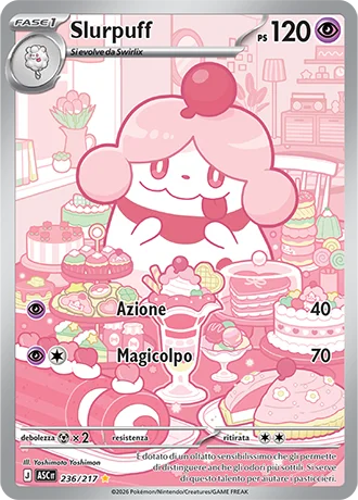 Slurpuff Ascesa Eroica carta Pokémon italiana IR