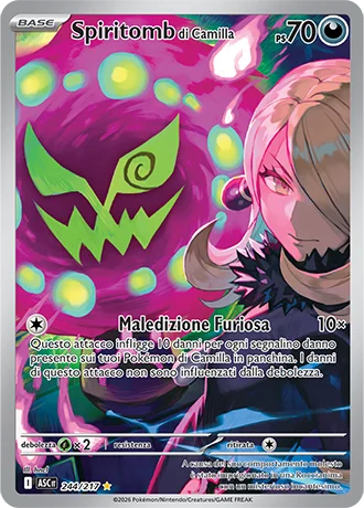 Spiritomb di Camilla Ascesa Eroica carta Pokémon italiana IR