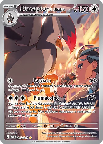 Staraptor di Ubaldo Ascesa Eroica carta Pokémon italiana IR