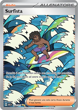 Surfista Ascesa Eroica carta Pokémon italiana SIR