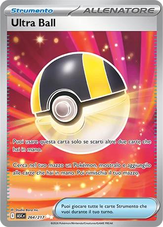 Ultra Ball Ascesa Eroica carta Pokémon italiana UR