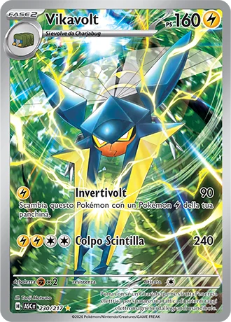 Vikavolt Ascesa Eroica carta Pokémon italiana