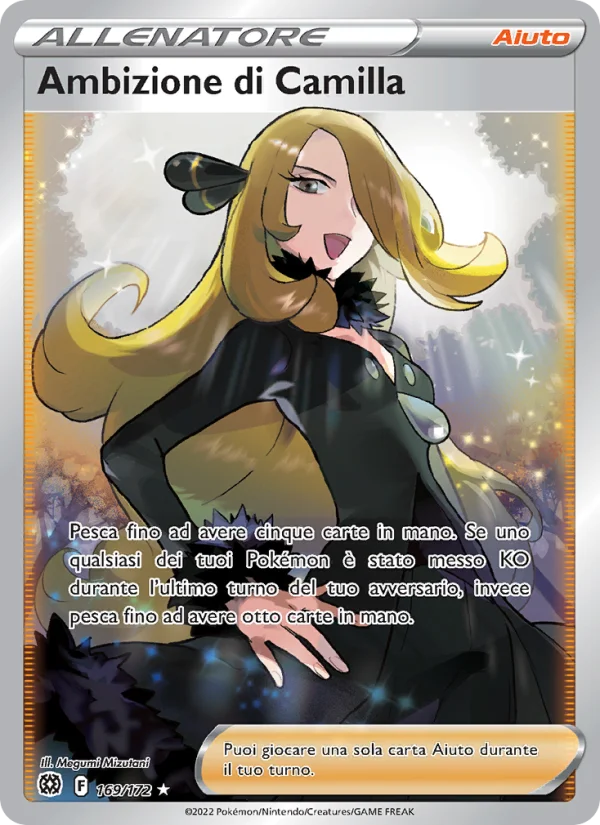 Ambizione di Camilla Astri Lucenti carta Pokémon italiana UR