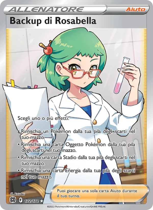 Backup di Rosabella Astri Lucenti carta Pokémon italiana UR