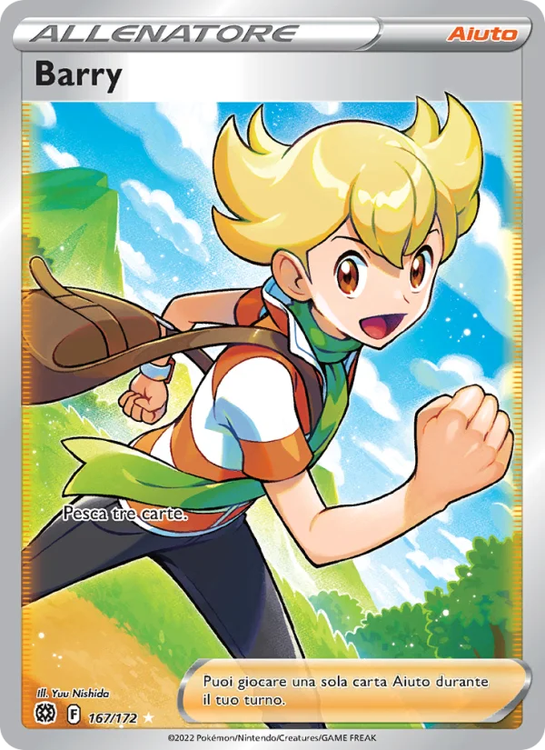 Barry Astri Lucenti carta Pokémon italiana UR