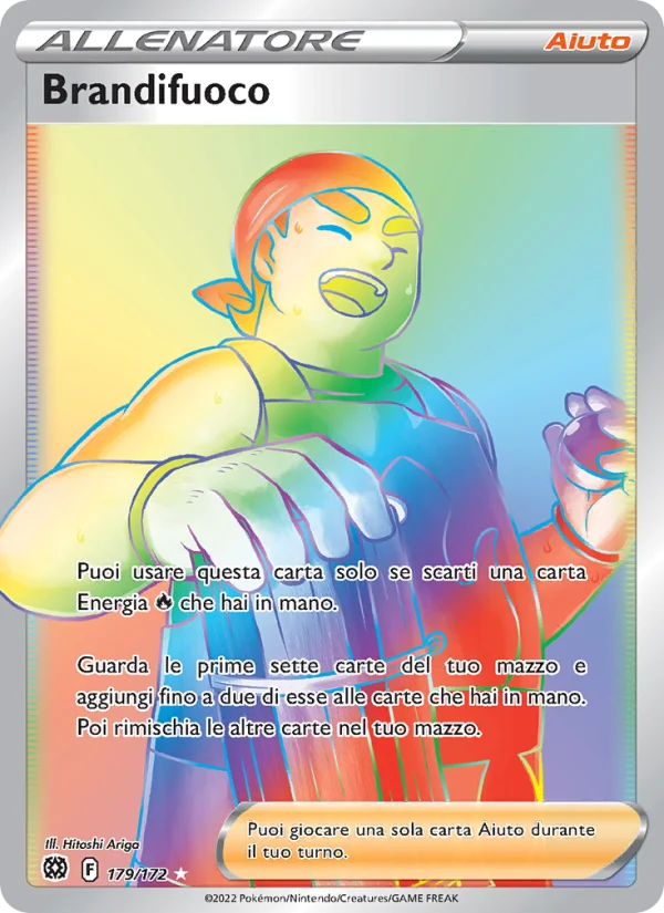 Brandifuoco Astri Lucenti carta Pokémon italiana RR