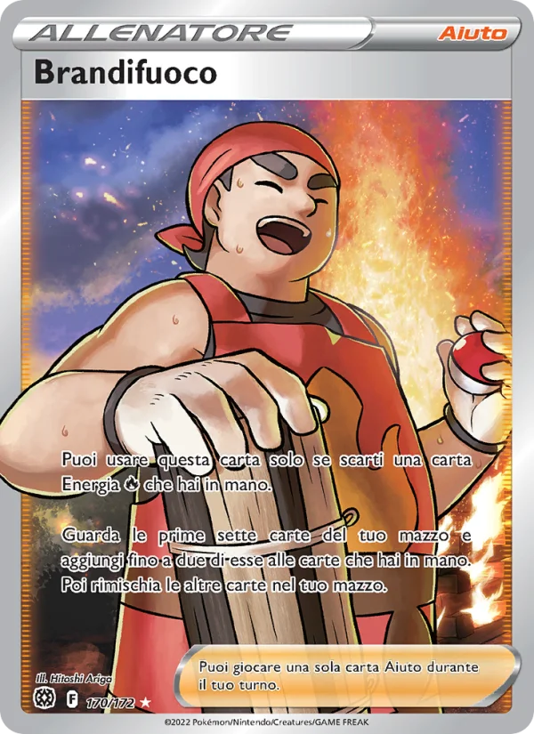 Brandifuoco Astri Lucenti carta Pokémon italiana UR