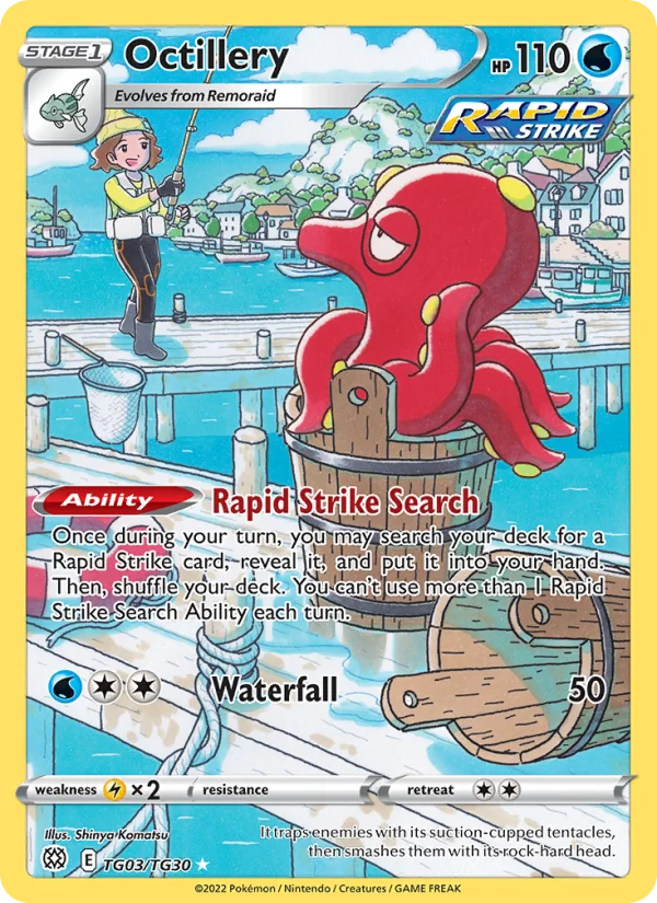 Octillery Astri Lucenti carta Pokémon italiana TG