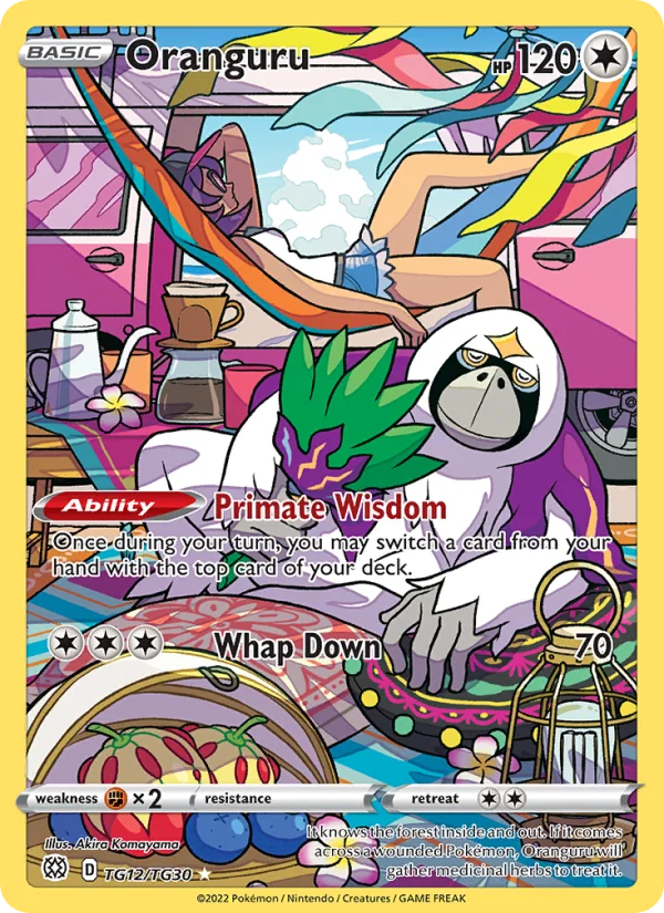 Oranguru Astri Lucenti carta Pokémon italiana TG