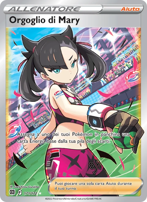 Orgoglio di Mary Astri Lucenti carta Pokémon italiana UR