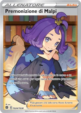 Premonizione di Malpi Astri Lucenti carta Pokémon italiana TG