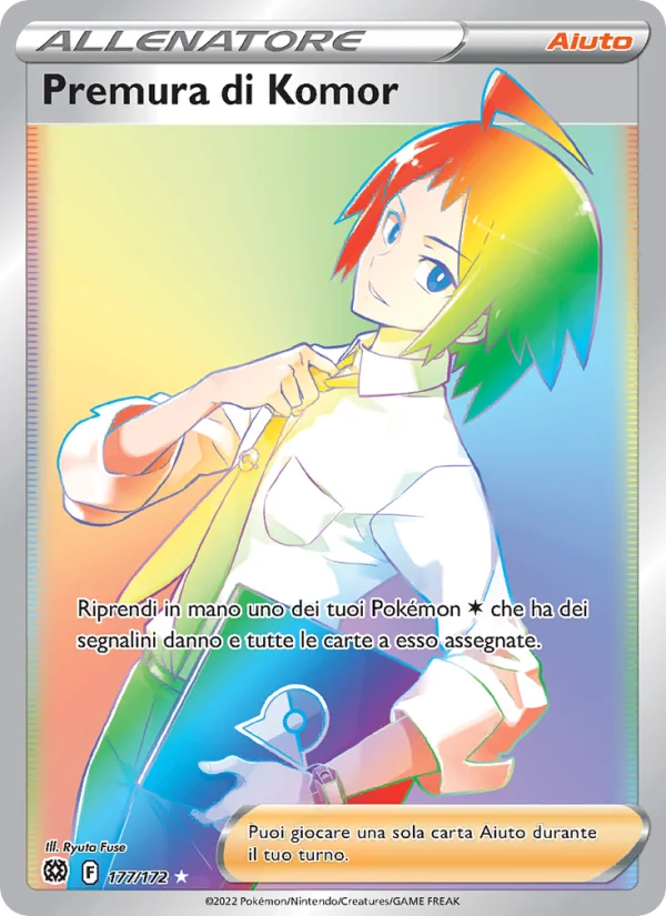 Premura di Komor Astri Lucenti carta Pokémon italiana RR