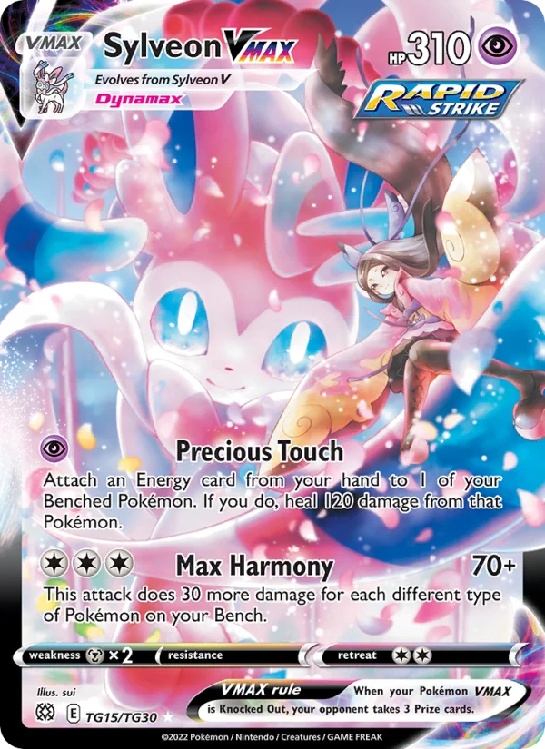 Sylveon VMAX Astri Lucenti carta Pokémon italiana