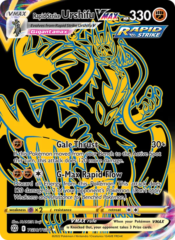 Urshifu Pluricolpo VMAX Astri Lucenti carta Pokémon italiana TG