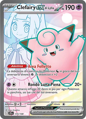 Clefairy ex di Lylia Avventure Insieme carta Pokémon italiana UR