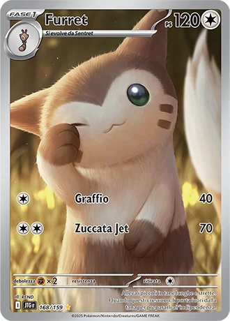 Furret Avventure Insieme carta Pokémon italiana IR