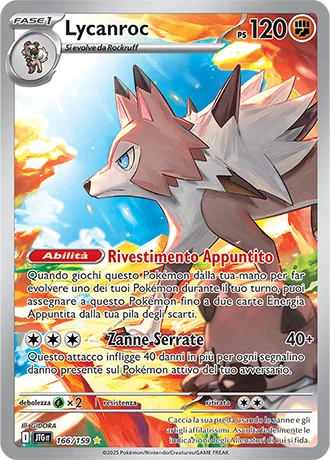 Lycanroc Avventure Insieme carta Pokémon italiana