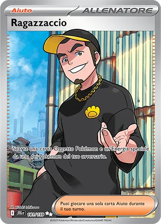 Ragazzaccio Avventure Insieme carta Pokémon italiana UR