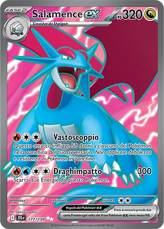 Salamence ex Avventure Insieme carta Pokémon italiana