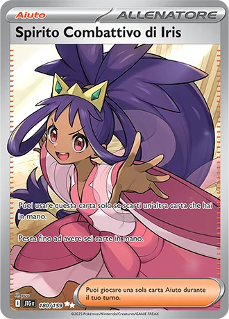 Spirito Combattivo di Iris Avventure Insieme carta Pokémon italiana UR