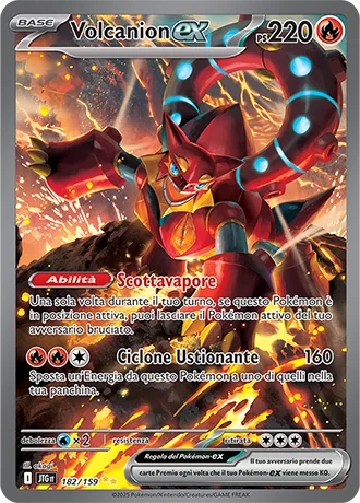 Volcanion ex Avventure Insieme carta Pokémon italiana SIR