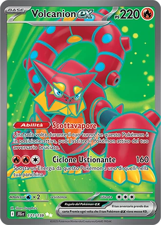 Volcanion ex Avventure Insieme carta Pokémon italiana UR