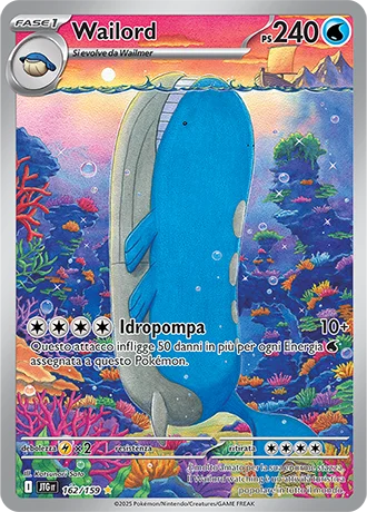 Wailord Avventure Insieme carta Pokémon italiana IR