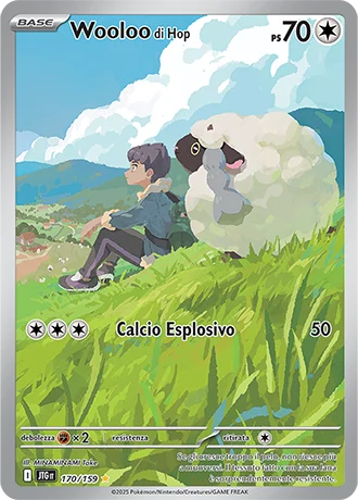 Wooloo di Hop Avventure Insieme carta Pokémon italiana IR