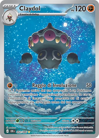 Claydol Caos Nascente carta Pokémon italiana IR