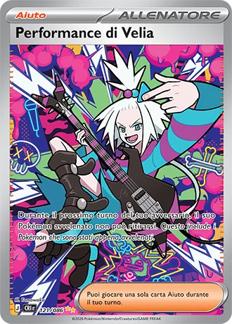Performance di Velia Caos Nascente carta Pokémon italiana SIR