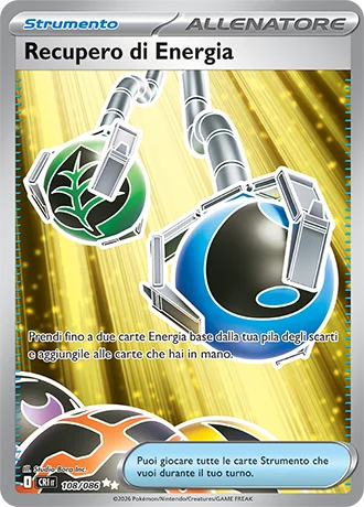 Recupero di Energia Caos Nascente carta Pokémon italiana UR