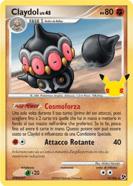 Claydol Lv.45 Gran Festa carta Pokémon italiana UR