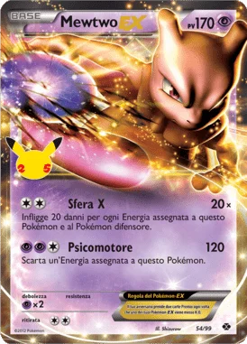 Mewtwo EX Gran Festa carta Pokémon italiana UR