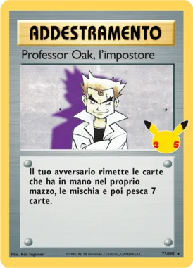Professor Oak, l'impostore Gran Festa carta Pokémon italiana UR