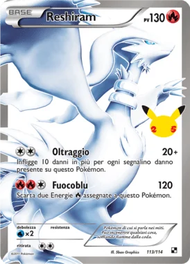 Reshiram Gran Festa carta Pokémon italiana UR