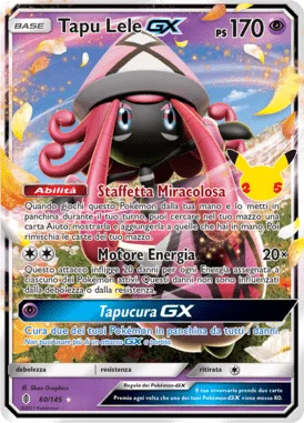 Tapu Lele GX Gran Festa carta Pokémon italiana UR