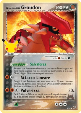 Team Magma's Groudon Gran Festa carta Pokémon italiana UR