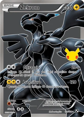 Zekrom Gran Festa carta Pokémon italiana UR