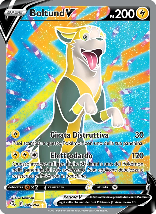 Boltund V Colpo Fusione carta Pokémon italiana UR