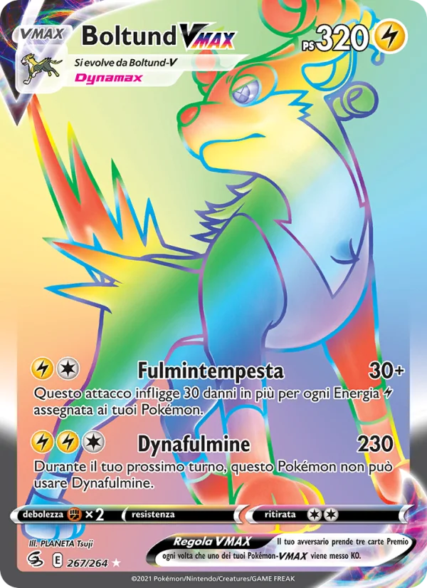 Boltund VMAX Colpo Fusione carta Pokémon italiana RR