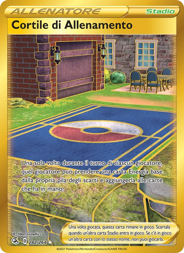 Cortile di Allenamento Colpo Fusione carta Pokémon italiana HR