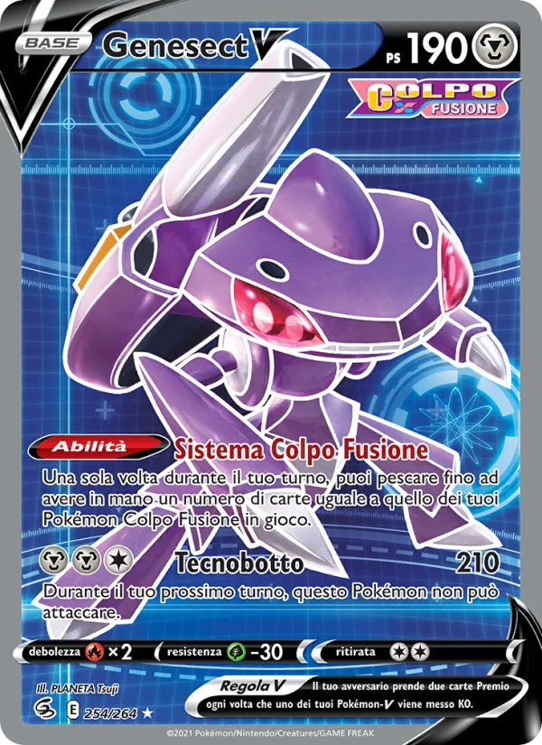 Genesect V Colpo Fusione carta Pokémon italiana UR