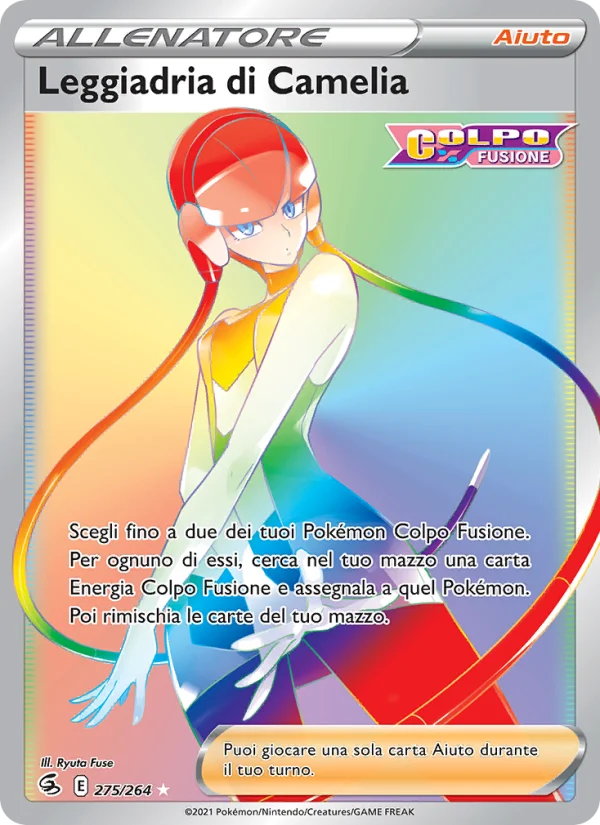 Leggiadria di Camelia Colpo Fusione carta Pokémon italiana RR