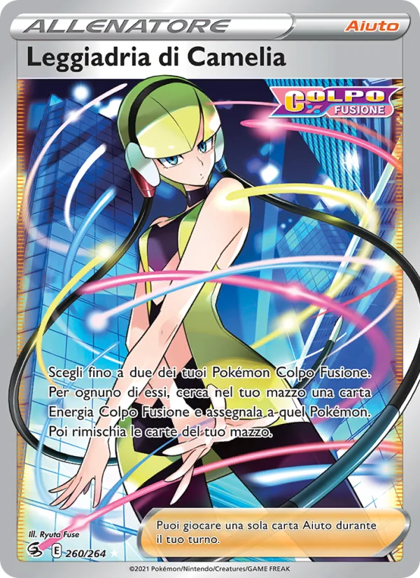 Leggiadria di Camelia Colpo Fusione carta Pokémon italiana UR