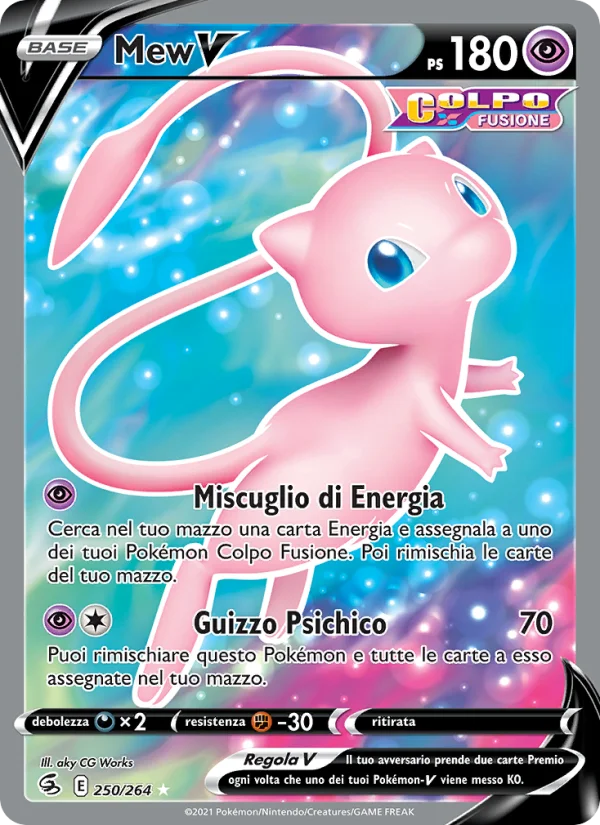 Mew V Colpo Fusione carta Pokémon italiana