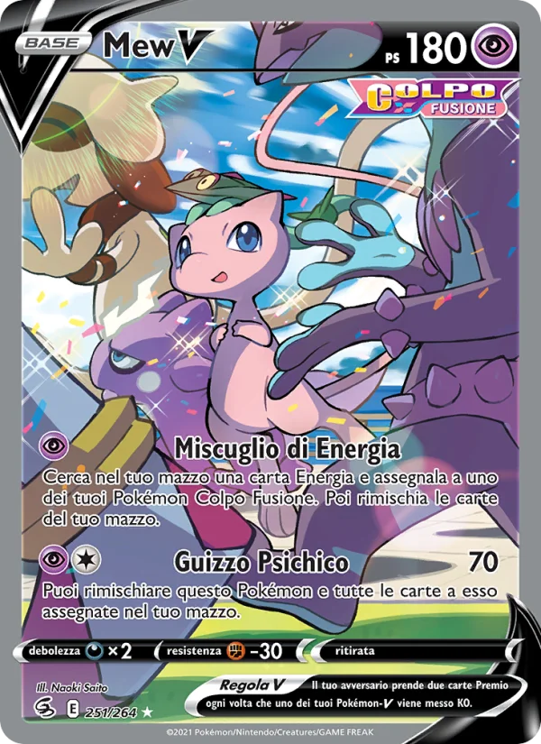 Mew V Colpo Fusione carta Pokémon italiana